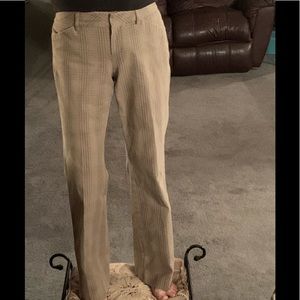 Express hip hugger bell bottoms.
